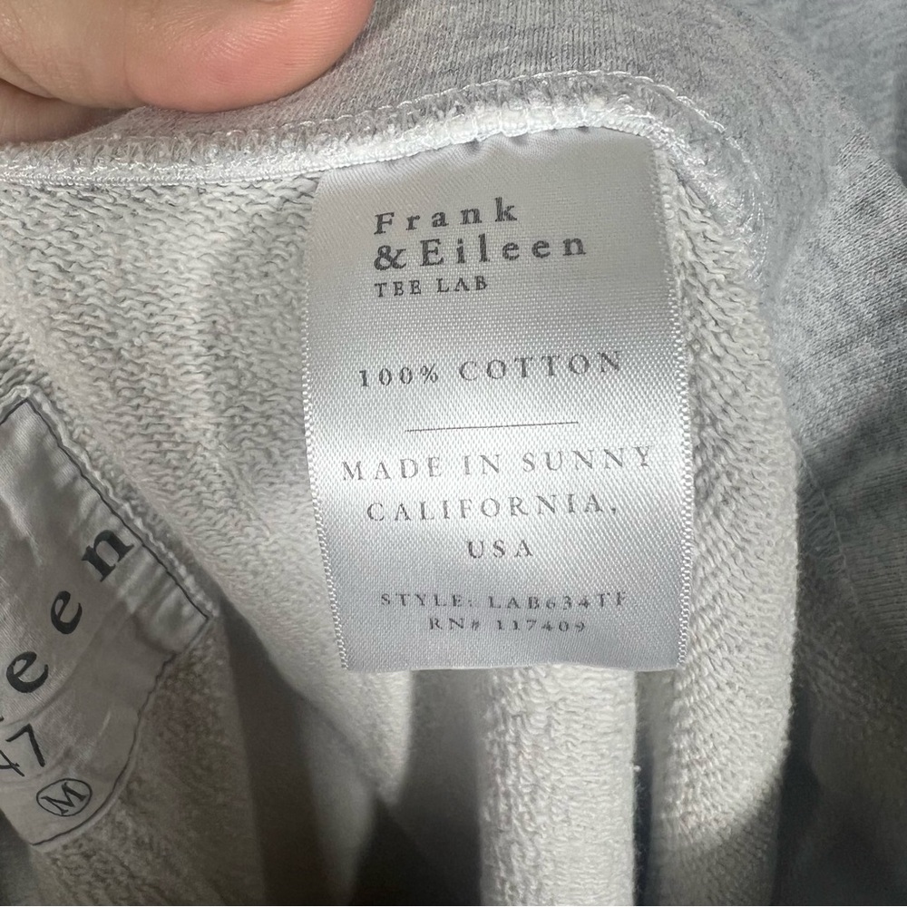 Frank & Eileen Aspen Travel Sweat Set Gray Melange Size Medium Cotton - Picture 11 of 12